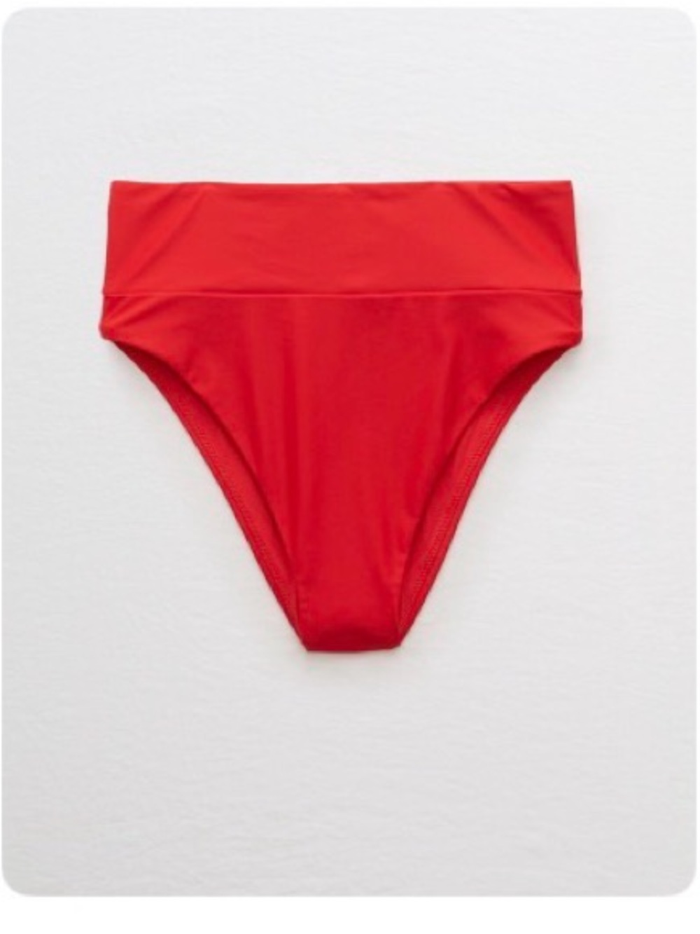 NWOT Aerie High-Waist Red Women's Swim Bikini Bottom